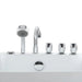 Empava 59" Freestanding Oval Whirlpool Bathtub with Faucet, EMPV-59AIS12 Empava