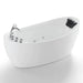 Empava 67" Freestanding Whirlpool Acrylic Bathtub with Faucet, EMPV-67AIS02 Empava