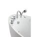 Empava 67" Freestanding Whirlpool Acrylic Bathtub with Faucet, EMPV-67AIS02 Empava