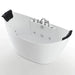 Empava 67" Freestanding Hourglass Whirlpool Bathtub with Faucet, EMPV-67AIS10 Empava