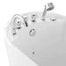 Empava 67" Freestanding Oval Whirlpool Bathtub with Faucet, EMPV-67AIS09 Empava