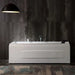 Empava 67" Modern Alcove Combination Massage Thermostatic LED Bathtub with Left Drain, EMPV-67JT351LED Empava