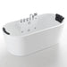 Empava 67" Freestanding Whirlpool Bathtub with Faucet, EMPV-67AIS01 Empava