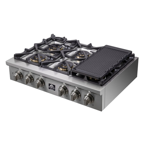 FORNO 36" Spezia Gas Cooktop With 6 Burners FCTGS5751-36 FORNO