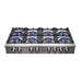 Forno Spezia 48-Inch Gas Rangetop, 8 Burners, Wok Ring and Grill/Griddle in Stainless Steel FCTGS5751-48 FORNO