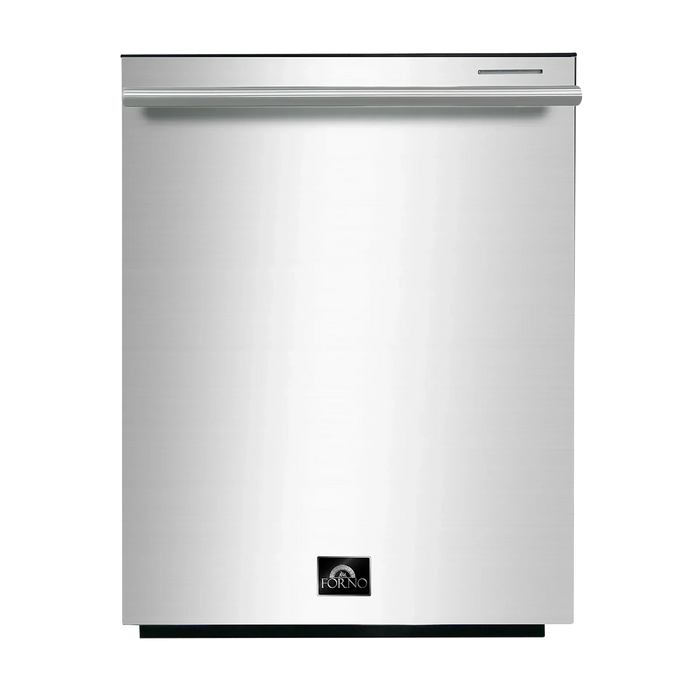 Forno 3-Piece Pro Appliance Package - 30-Inch Dual Fuel Range, Pro-Style Refrigerator, and Dishwasher in Stainless Steel FORNO