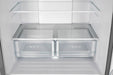 FORNO 31" Gallipoli 17.5 Cu Ft French Door Refrigerator with Ice Maker in Stainless Steel With Built-in Style Grill And Trim - FFFFD1974-35SG FORNO
