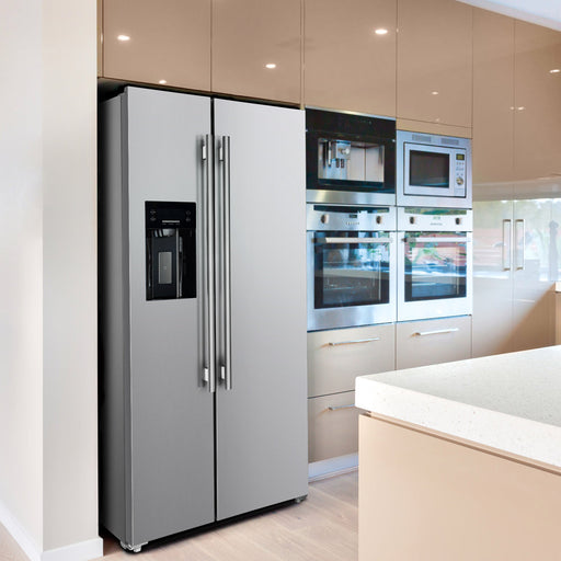 FORNO Salerno 36" Side by Side built-in Refrigerator 20.0 cu.ft in Stainless Steel - FFRBI1844-36SB FORNO
