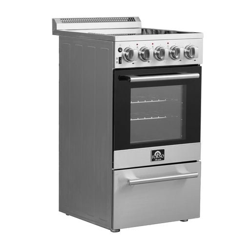 Forno 20″ Pallerano Pro-Style Electric Range with 4 Electric Burners Electric Range with 4 Element Burners - FFSEL6052-20 FORNO