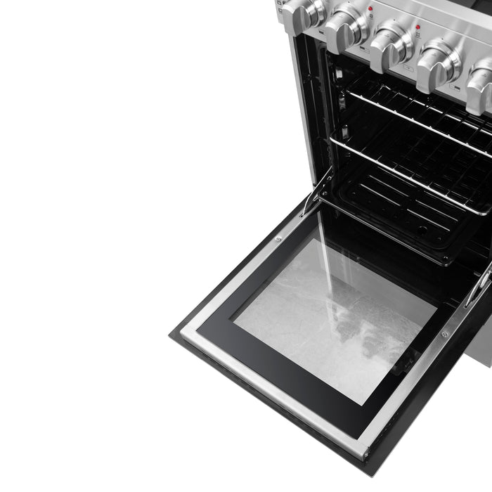Forno 20″ Pallerano Pro-Style Electric Range with 4 Electric Burners Electric Range with 4 Element Burners - FFSEL6052-20 FORNO
