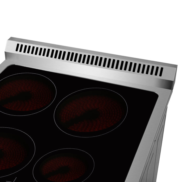 Forno 24″ Loiano Electric Range with 4 Electric Burners - FFSEL6069-24 FORNO