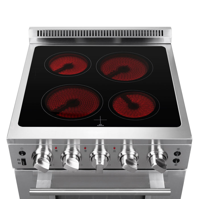 Forno 24″ Loiano Electric Range with 4 Electric Burners - FFSEL6069-24 FORNO