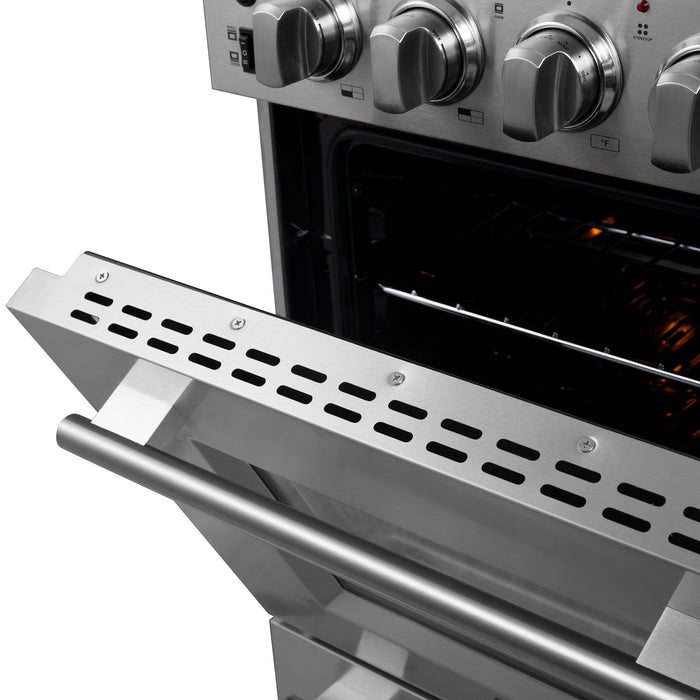 Forno 24″ Loiano Electric Range with 4 Electric Burners - FFSEL6069-24 FORNO