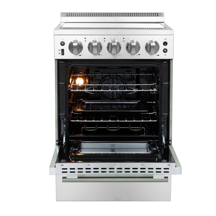 Forno 24″ Loiano Electric Range with 4 Electric Burners - FFSEL6069-24 FORNO