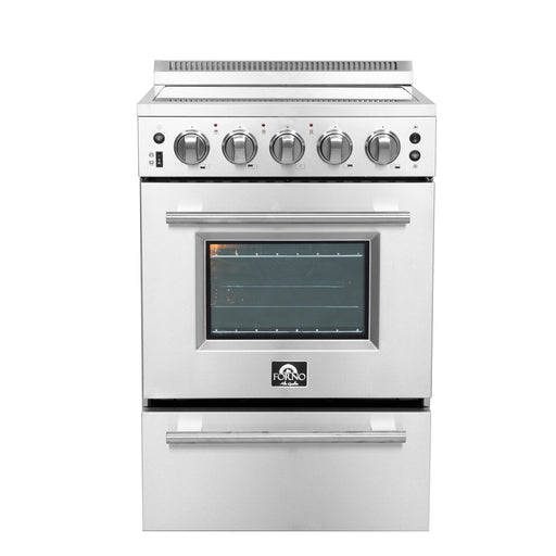 Forno 24″ Loiano Electric Range with 4 Electric Burners - FFSEL6069-24 FORNO