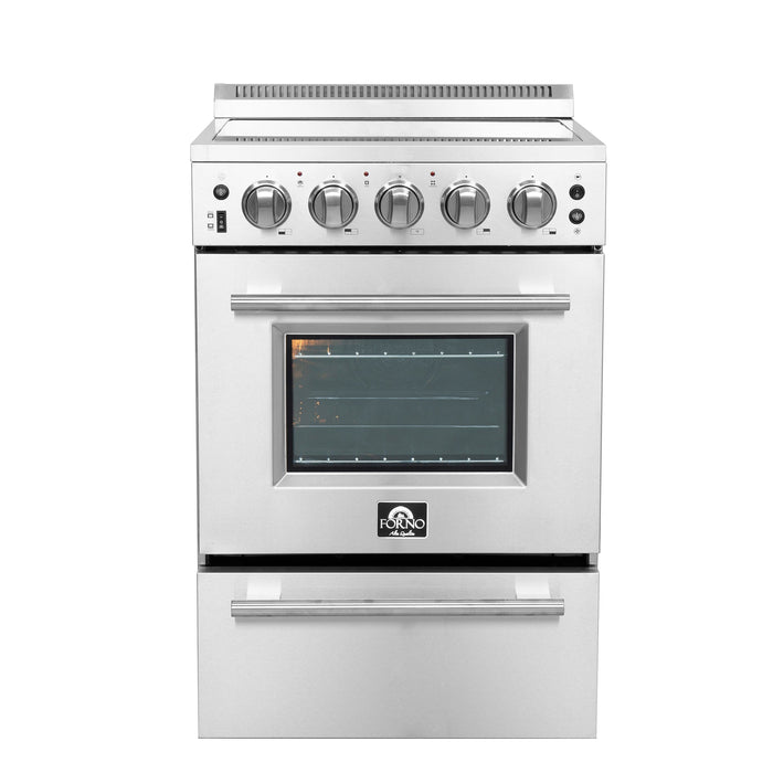 Forno 24″ Loiano Electric Range with 4 Electric Burners - FFSEL6069-24 FORNO