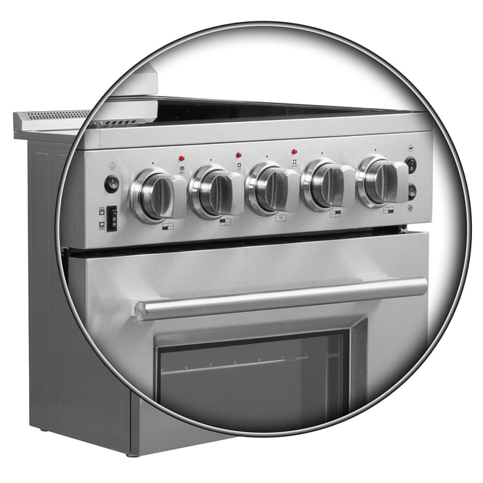 Forno 24″ Loiano Electric Range with 4 Electric Burners - FFSEL6069-24 FORNO