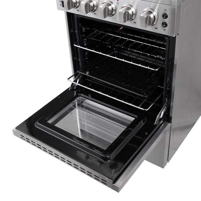 Forno 24″ Loiano Electric Range with 4 Electric Burners - FFSEL6069-24 FORNO