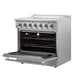 Forno 2-Piece Appliance Package - 36-Inch Electric Range and Wall Mount Range Hood in Stainless Steel FORNO