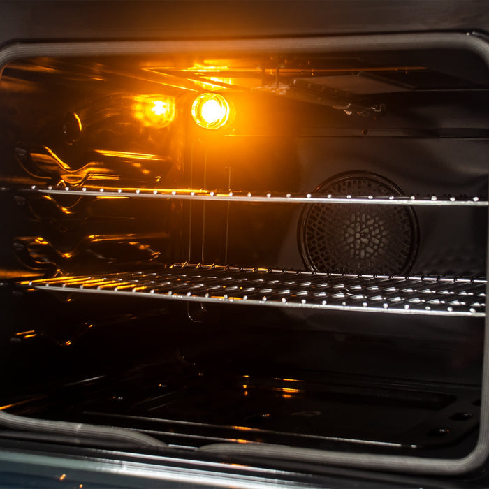 Alta Qualita 30-Inch Gas Range with 4 Burners & Temperature Gauge in - specifications diagram