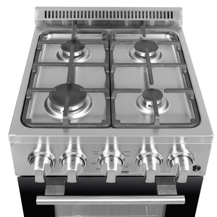 Forno 20″ Lamazze Gas Range with 4 Sealed Burners - FFSGS6265-20 FORNO