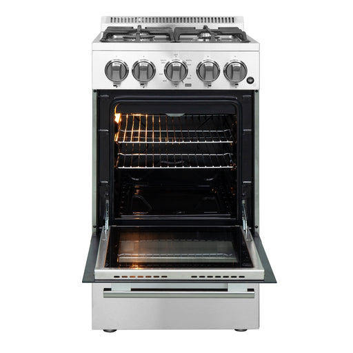 Forno 20″ Lamazze Gas Range with 4 Sealed Burners - FFSGS6265-20 FORNO