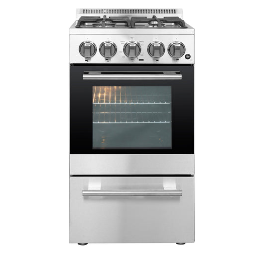 Forno 20″ Lamazze Gas Range with 4 Sealed Burners - FFSGS6265-20 FORNO