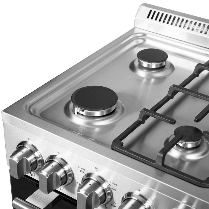 Forno 20″ Lamazze Gas Range with 4 Sealed Burners - FFSGS6265-20 FORNO