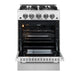 Forno 24″ Breno Gas Range with 4 Sealed Burners - FFSGS6272-24 FORNO