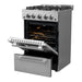 Forno 24″ Breno Gas Range with 4 Sealed Burners - FFSGS6272-24 FORNO