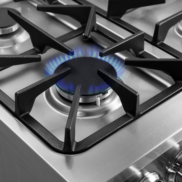 Forno 24″ Breno Gas Range with 4 Sealed Burners - FFSGS6272-24 FORNO