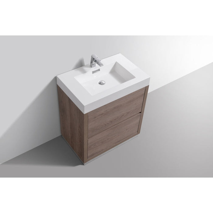 KubeBath Bliss Free Standing Modern Bathroom Vanity KubeBath