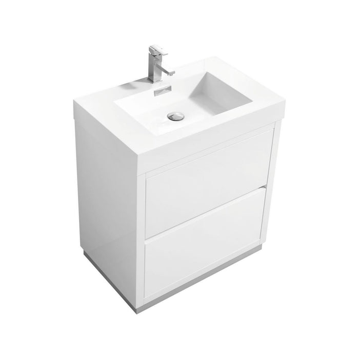 KubeBath Bliss Free Standing Modern Bathroom Vanity KubeBath
