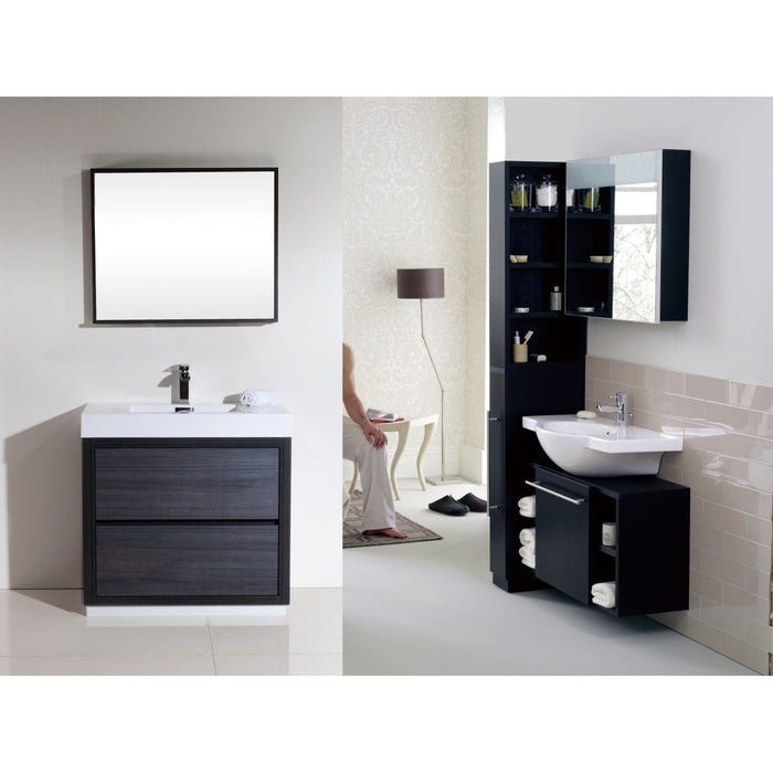 KubeBath Bliss Free Standing Modern Bathroom Vanity KubeBath
