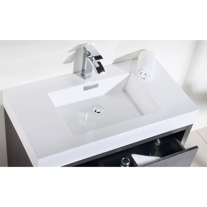 KubeBath Bliss Free Standing Modern Bathroom Vanity KubeBath