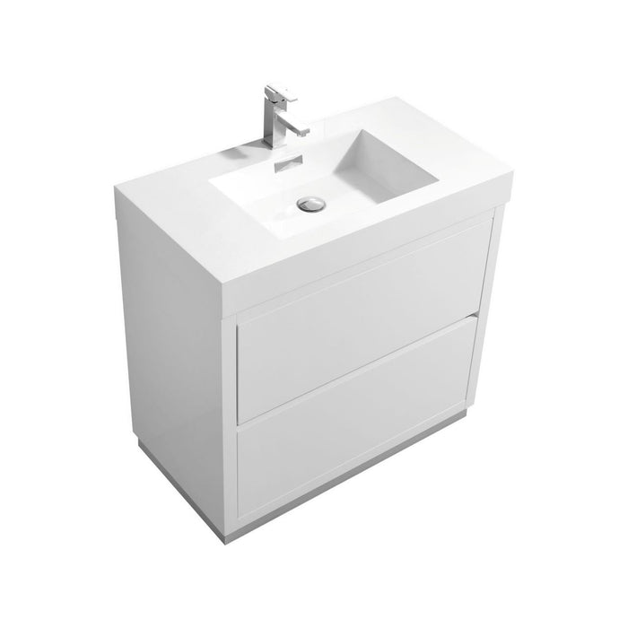 KubeBath Bliss Free Standing Modern Bathroom Vanity KubeBath