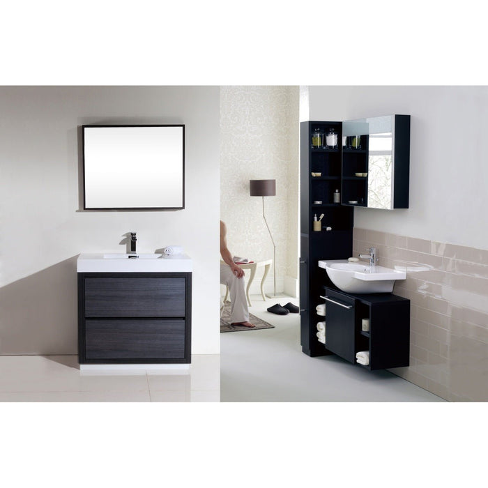 KubeBath Bliss Free Standing Modern Bathroom Vanity KubeBath
