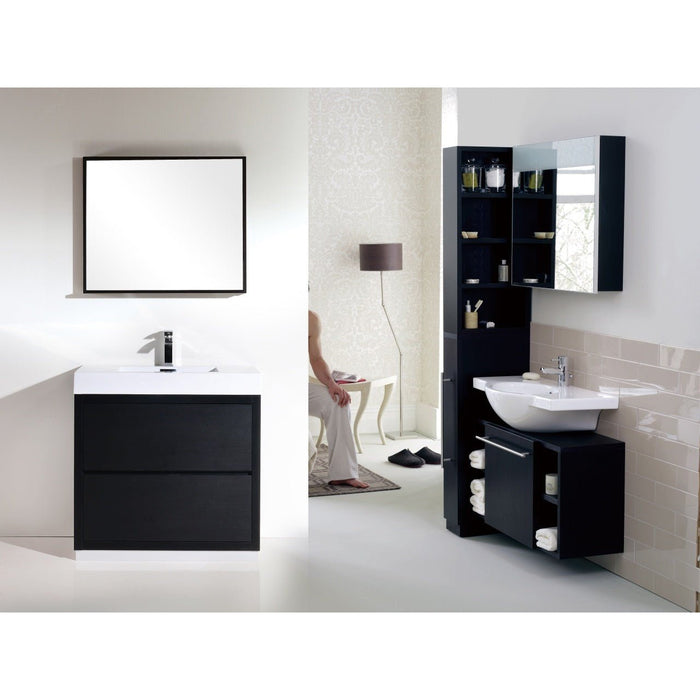 KubeBath Bliss Free Standing Modern Bathroom Vanity KubeBath