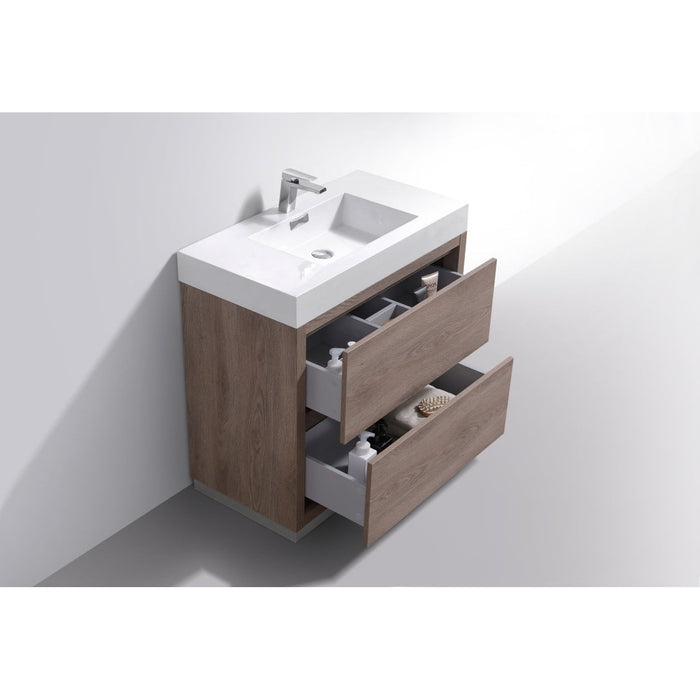 KubeBath Bliss Free Standing Modern Bathroom Vanity KubeBath