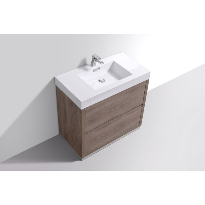 KubeBath Bliss Free Standing Modern Bathroom Vanity KubeBath