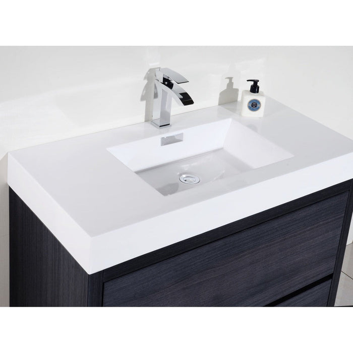 KubeBath Bliss Free Standing Modern Bathroom Vanity KubeBath