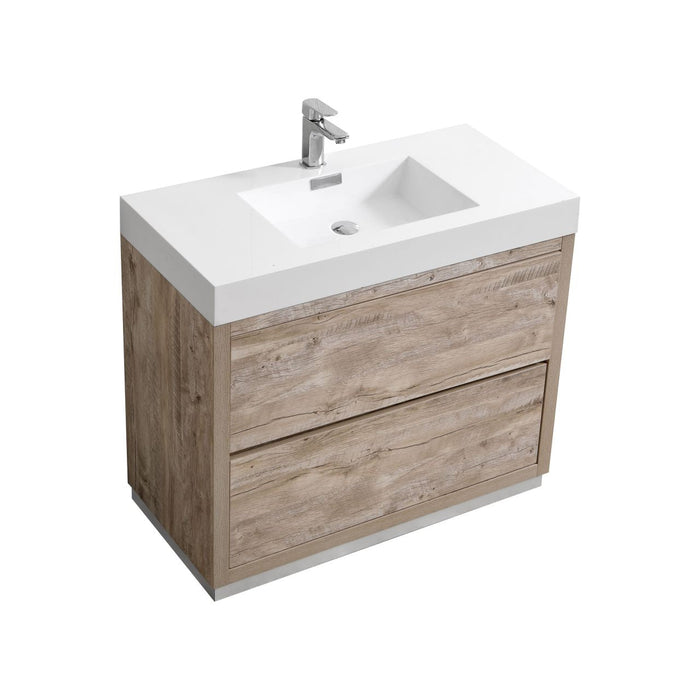 KubeBath Bliss Free Standing Modern Bathroom Vanity KubeBath