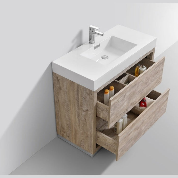 KubeBath Bliss Free Standing Modern Bathroom Vanity KubeBath