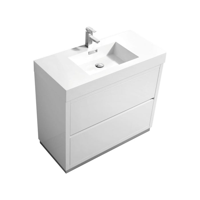 KubeBath Bliss Free Standing Modern Bathroom Vanity KubeBath