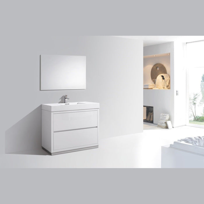KubeBath Bliss Free Standing Modern Bathroom Vanity KubeBath