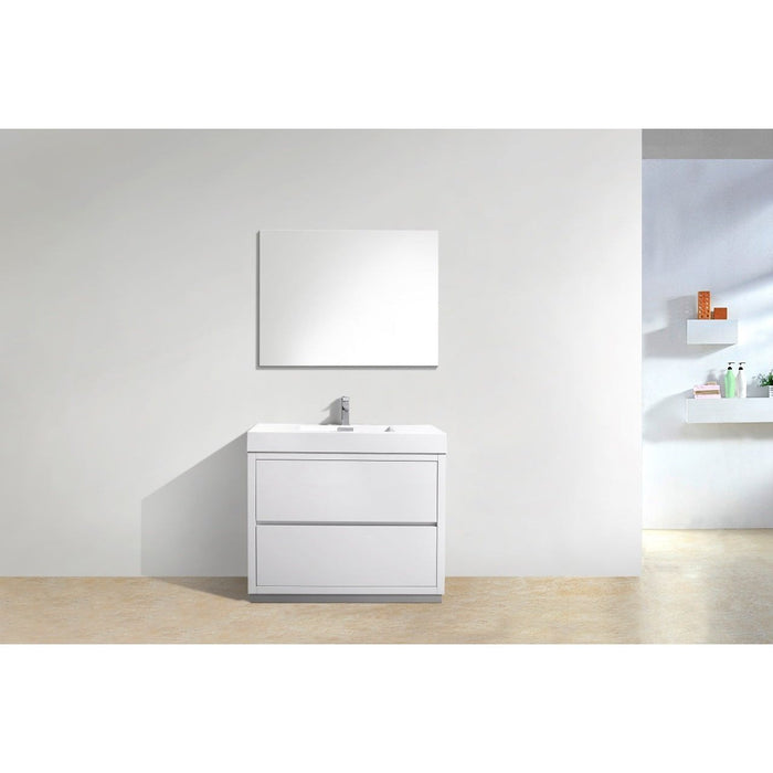KubeBath Bliss Free Standing Modern Bathroom Vanity KubeBath