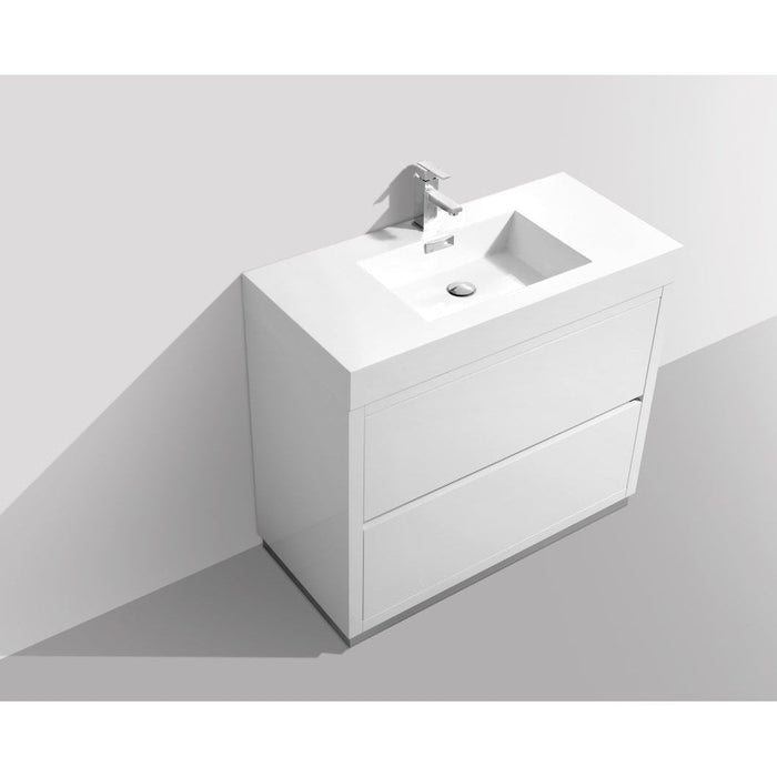 KubeBath Bliss Free Standing Modern Bathroom Vanity KubeBath