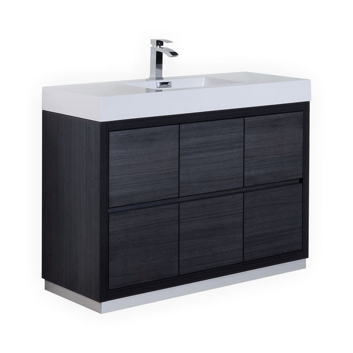 KubeBath Bliss Free Standing Modern Bathroom Vanity KubeBath