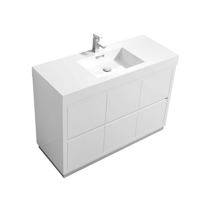 KubeBath Bliss Free Standing Modern Bathroom Vanity KubeBath