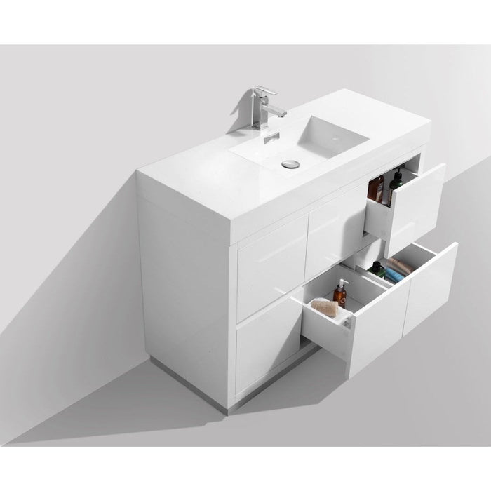 KubeBath Bliss Free Standing Modern Bathroom Vanity KubeBath